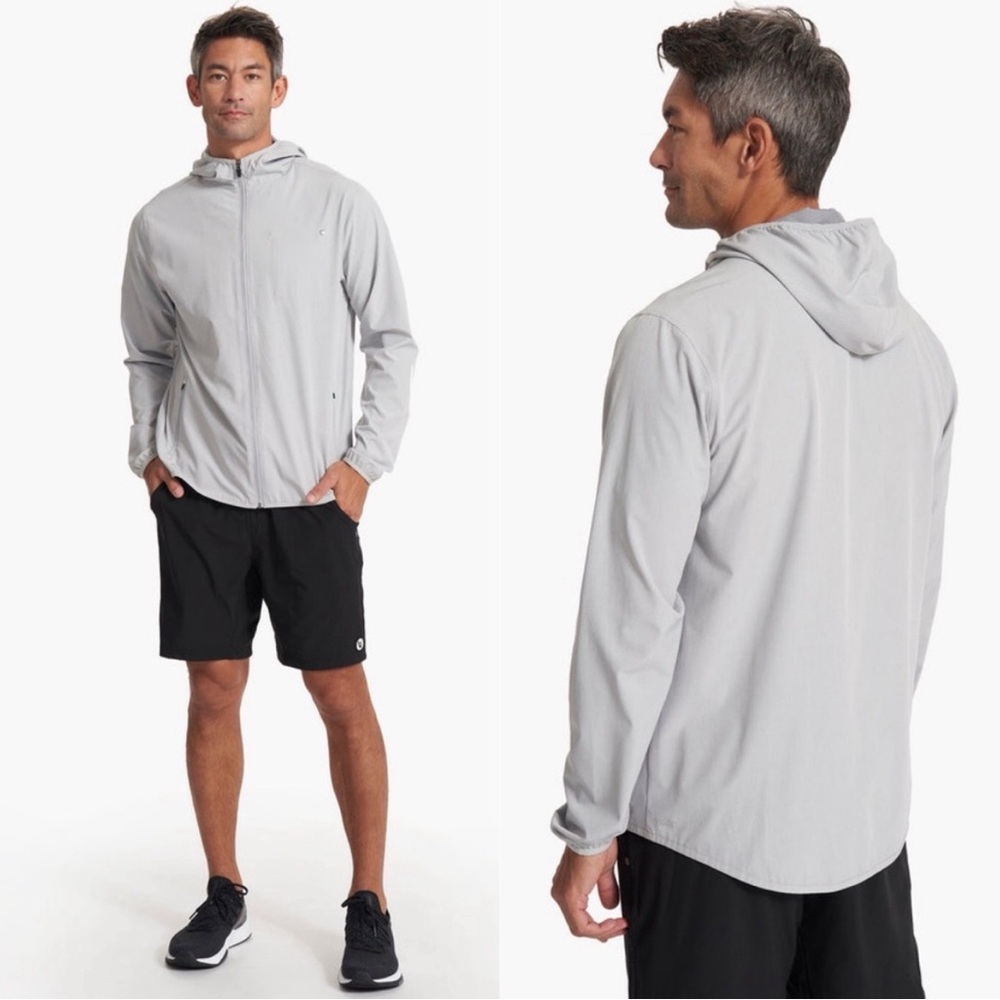 Vuori Outdoor Trainer Shell gray jacket